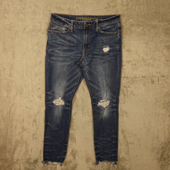 American Eagle Outfitters Other - American Eagle Jeans Slim Distressed Extreme Flex Jean Men's 31x32 Blue Denim